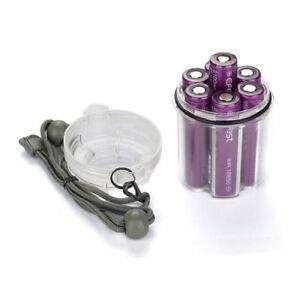 Efest Waterproof 6 x 18650 Battery case | Clear - Super Vape Store